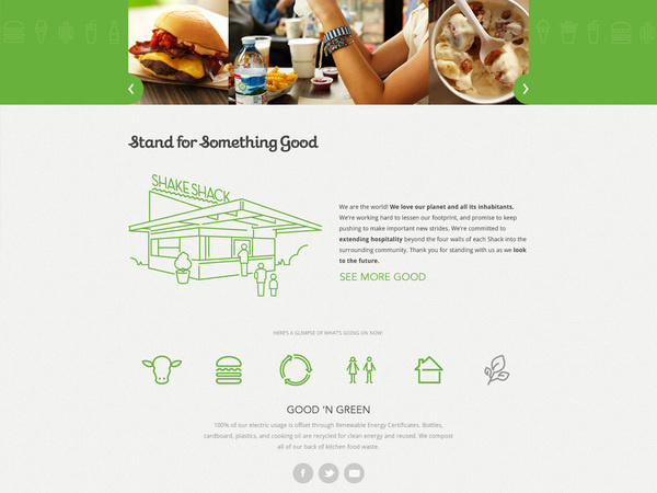 Shake Shack Website #branding