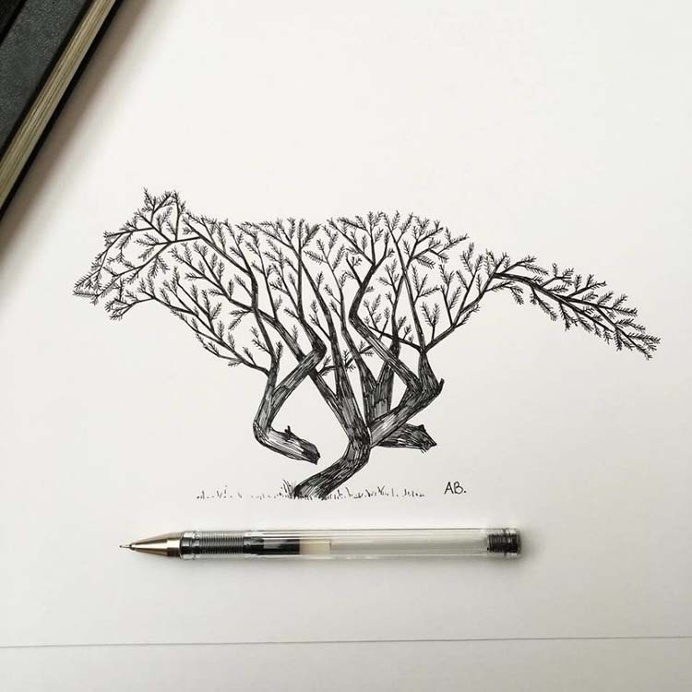 Black Pen Illustrations