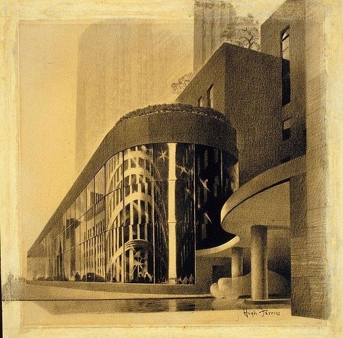 2009 February | Daily Icon - Part 5 #ferriss #center #rockefeller #christies #nyc #art #deco #hugh #drawing