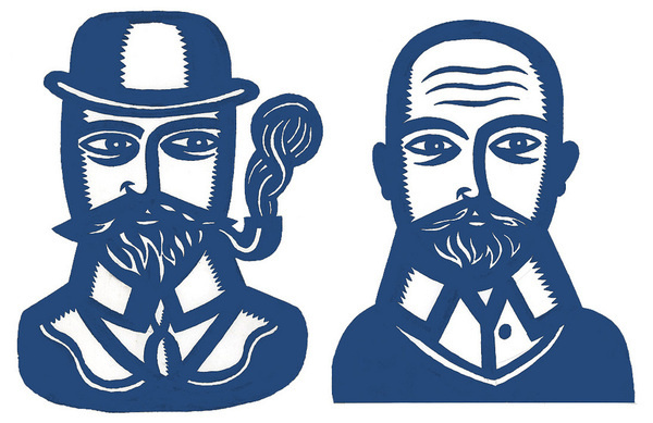 – Chaps #linocut