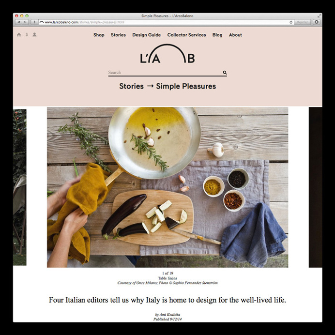 L'ArcoBaleno by Commission #web design #website