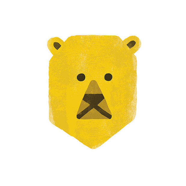 1 #bear #illustration #yellow