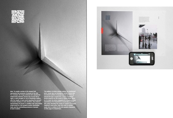 The City of London Alice Critchley #qr #interactive #city #code #alicecritchley #shape #layout #3d