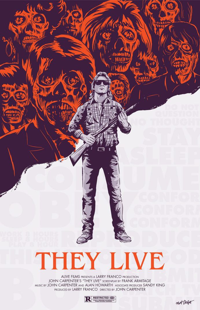 They Live poster by Matt Talbot