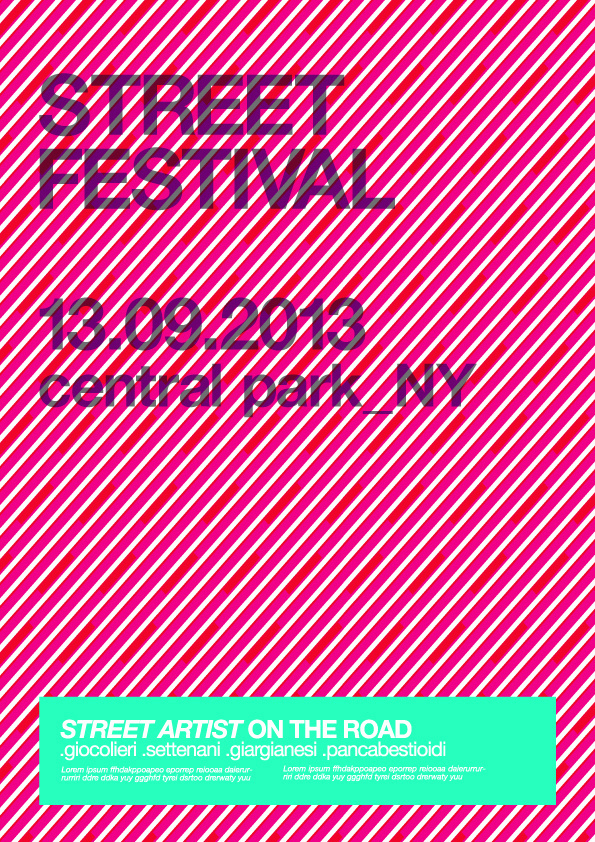 street festival NY :: Posters #ny #festival #graphic #posters #poster #street #york #metro #new