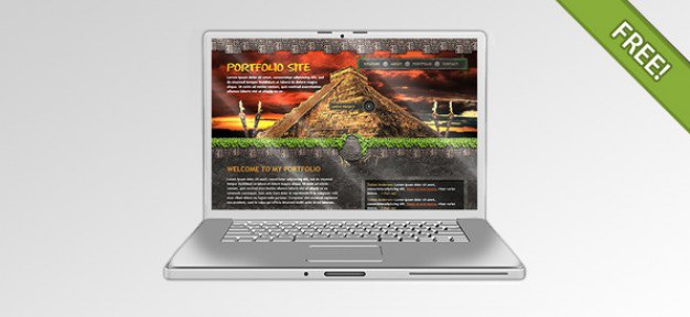 Front view of an open notebook Free Psd. See more inspiration related to Technology, Computer, Laptop, Metal, Notebook, Open, View, Showcase, Horizontal, Aluminum, Front, Render, Sliver and Portable on Freepik.