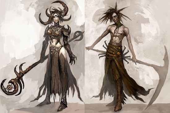 Guild Wars concept art #fantasy #illustration #magic #monster #character
