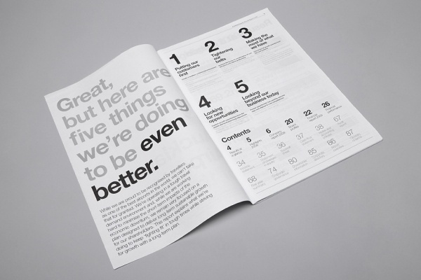 Auckland International Airport - mike collinge - design / identity / art direction #type #report #annual #typography