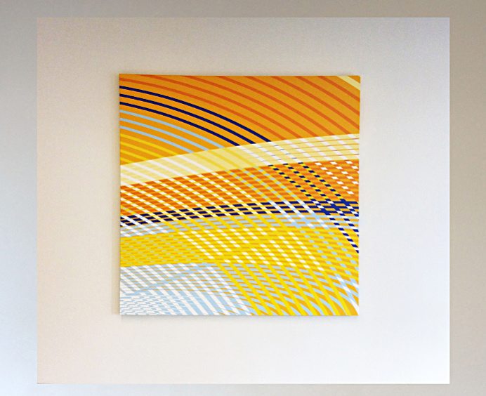 Arcs iV 6'x6' #LA art #geometry #geometric #lobby art