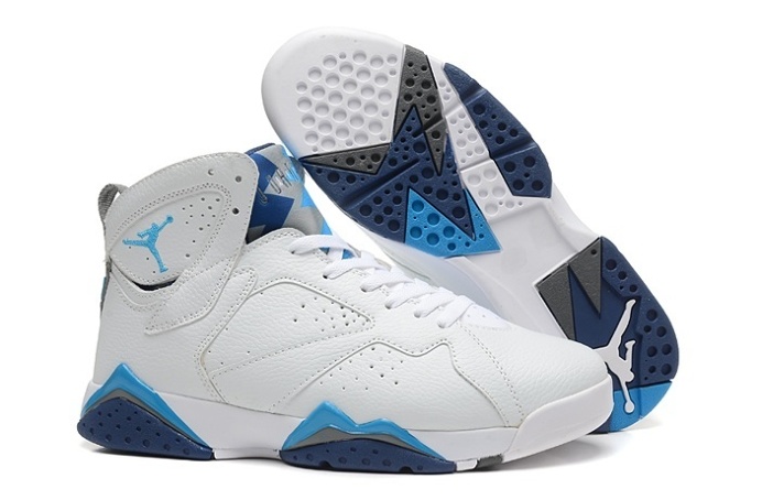 Nike Air Jordan Retro 7 Vii Mens White Black Sky Blue New Spacial