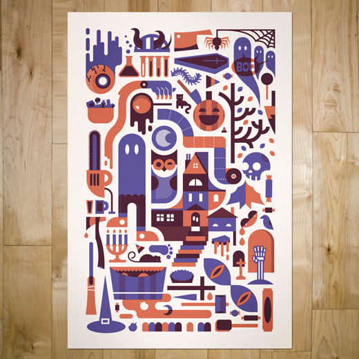 art prints : bandito design co. #illustration #vector #halloween #poster