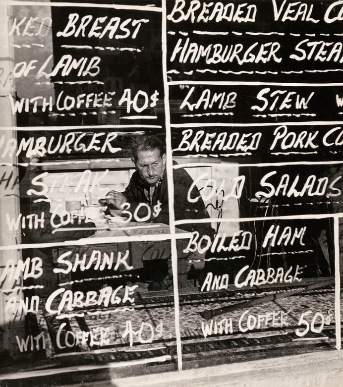 Godfrey Frankel - Bowery, Third Avenue Restaurant 1946-1947