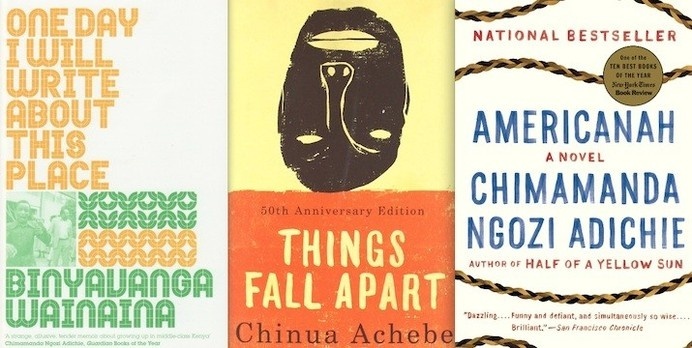 world-book-day-2015-uk-ireland-things-fall-apart-chinua-achebe-one-day-i-will-write-about-this-place-binyavanga-wainaina-americanah-chimaman #book #art