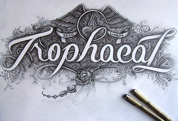 Trophaeal by Joachim Vu #handlettering #drawing #typography