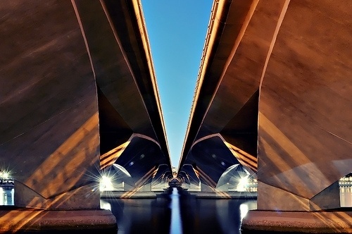 Asymmetrical Singapore | Flickr - Photo Sharing! #symmetry #bridge
