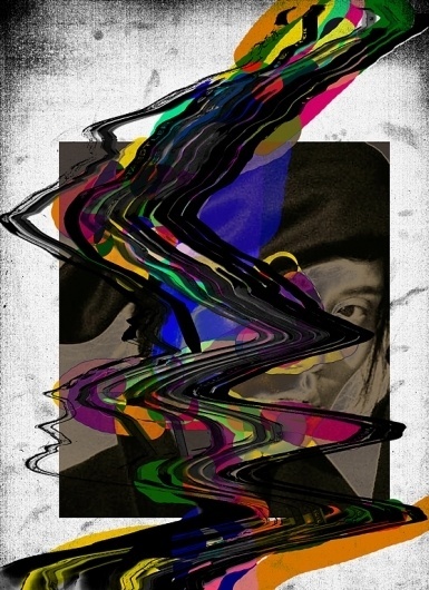 Work by Tuscani Cardoso #dada #black #saturation #paint #portrait #colour #art #tuscani #collage #scan