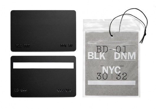 Triboro: BLK DNM — Collate #card #branding #triboro