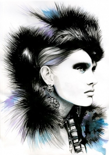 Caroline Andrieu Fashion Illustrations – Illustration inspiration on MONOmoda #fashion #illustration