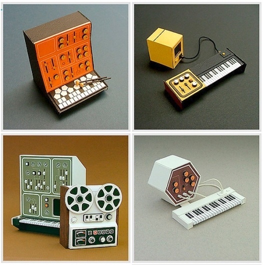 excavation by spoonfuls » Blog Archive » cardboar mini-synths by dan mcpharlin #mchpharlin #dan #synths #mini