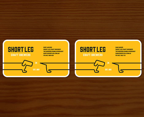 Short Leg Craft Brewers Business Cards #beer #cards #business