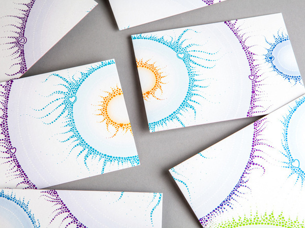 Stefan Bucher's Valentine's Day Postcard Collection #dots #print #colors #cards