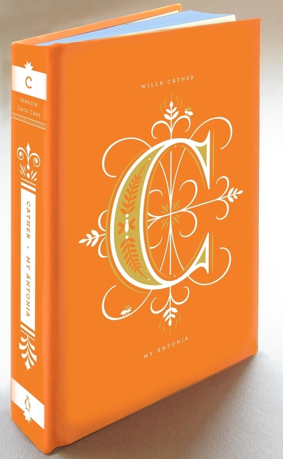 C #hische #orange #book #cover #drop #cap #jessica #daily #type