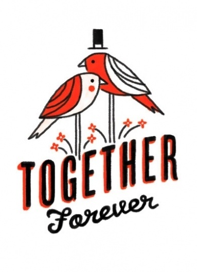 Lookwork #wedding #type #illustration #birds