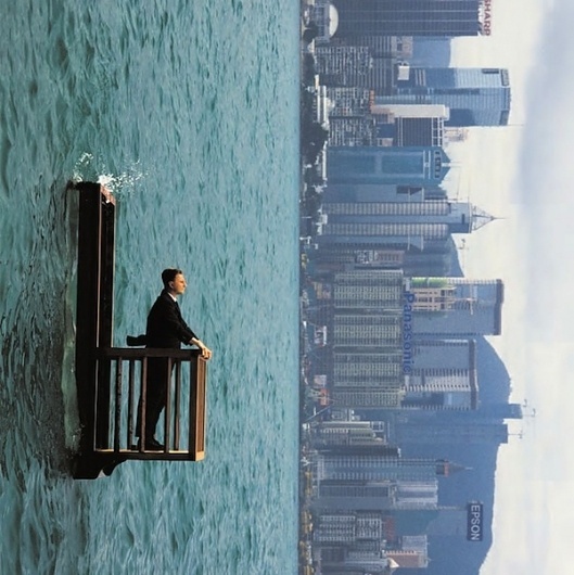 The Surreal World of Philippe Ramette (6 Pictures + Clip) > Design und so, Film-/ Fotokunst, Installationen, Netzkram > balcony, installations, photog #ramette #surreal #photography #philippe