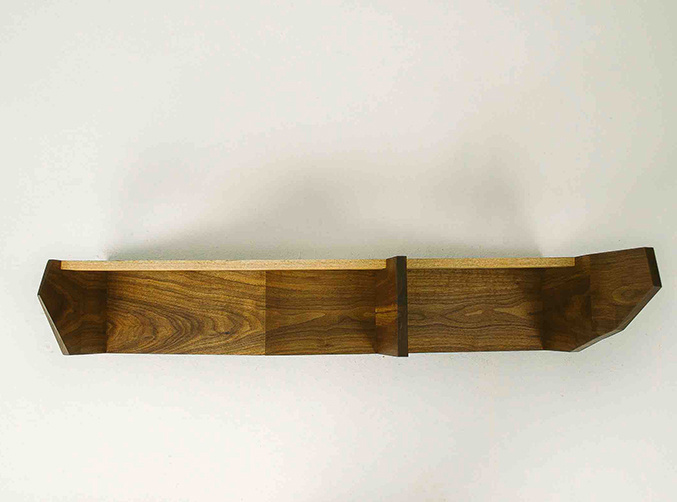 Book Shelf Soviet '70 Fly Massive Millworks #shelf #rack #walnut #interior #decor #wall #wood #book #woodworking #modernism