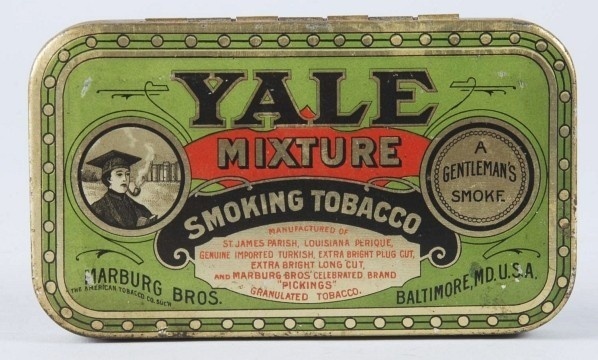 yale mixture tin #victorian #tin #vintage #tobacco
