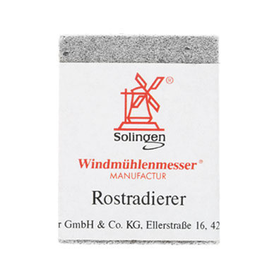 Windmuehlenmesser Rust Eraser #packaging #logo #line #red