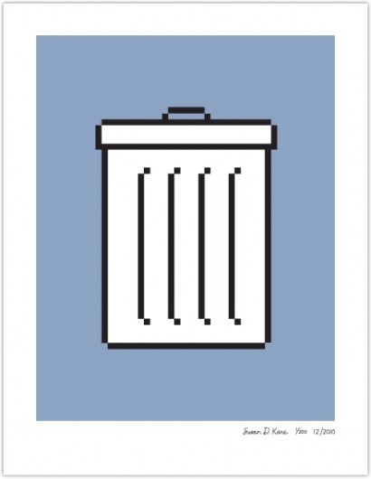 TRASH | Susan Kare Prints #apple #icons #poster