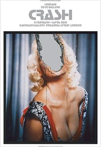 Shop Crash Poster (Douglas Gordon: Self Portrait of You + Me (Jayne Mansfield), 2007) Gagosian Gallery #photo #tear #pin #portrait #up #manipulation #vintage #poster #face #collage #50s