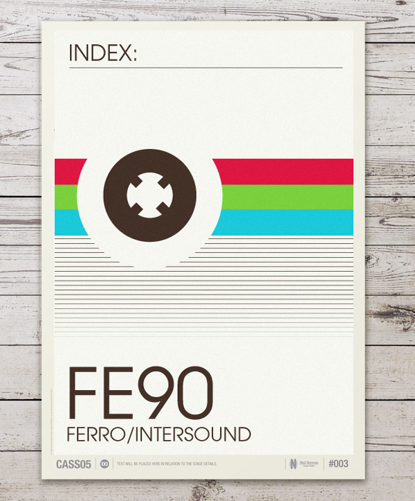 63026f3175b67fe03ce4131fd84f85b5 #cassette #stevens #neil #print #illustration #poster #type #colour