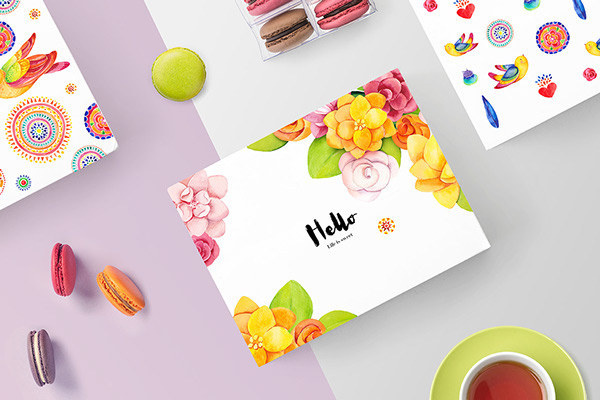 Brand Identity & Packagings. "Life is sweet" is a concept idea for a bakery that specializes in macaroon.