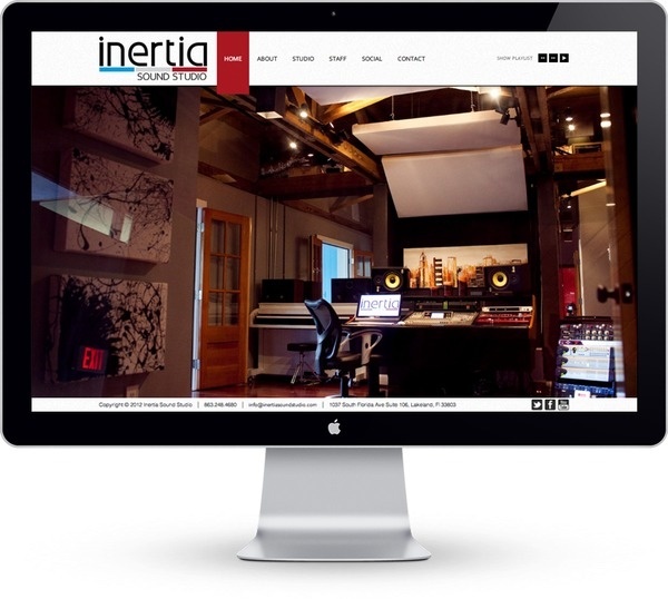 Inertia Sound Studio. Site by Paul Allan #allan #design #studio #webdesign #music #web #paul