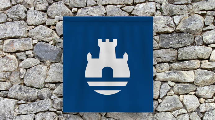 Coat of arms of Belgrade (Serbia) on Behance by Vladan Pavlović #flag #Serbia #Belgrade #Coatofarms #Blue #castle #river #flag #Serbia #Bel