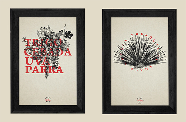 TRES QUINCE on Behance #red #print #poster #overlay #flowers #typography