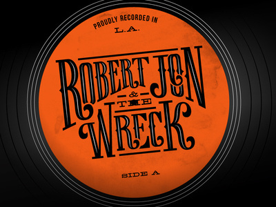 Robert Jon Record with Logo A by Amy Hood #drawn #hand #typography