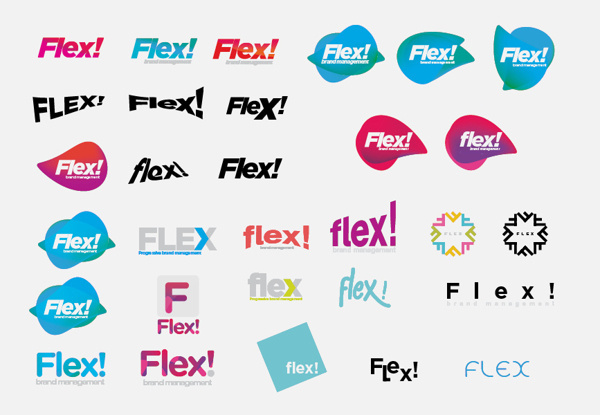 FLEX!® Take control of your brand on Behance #logo #concept #identity