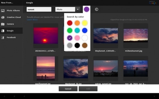 Adobe Photoshop Touch | The new tablet app for creative photo editing #ipad #design #interface #ui #app #photoshop