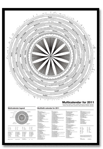 Multicalendar for 2011