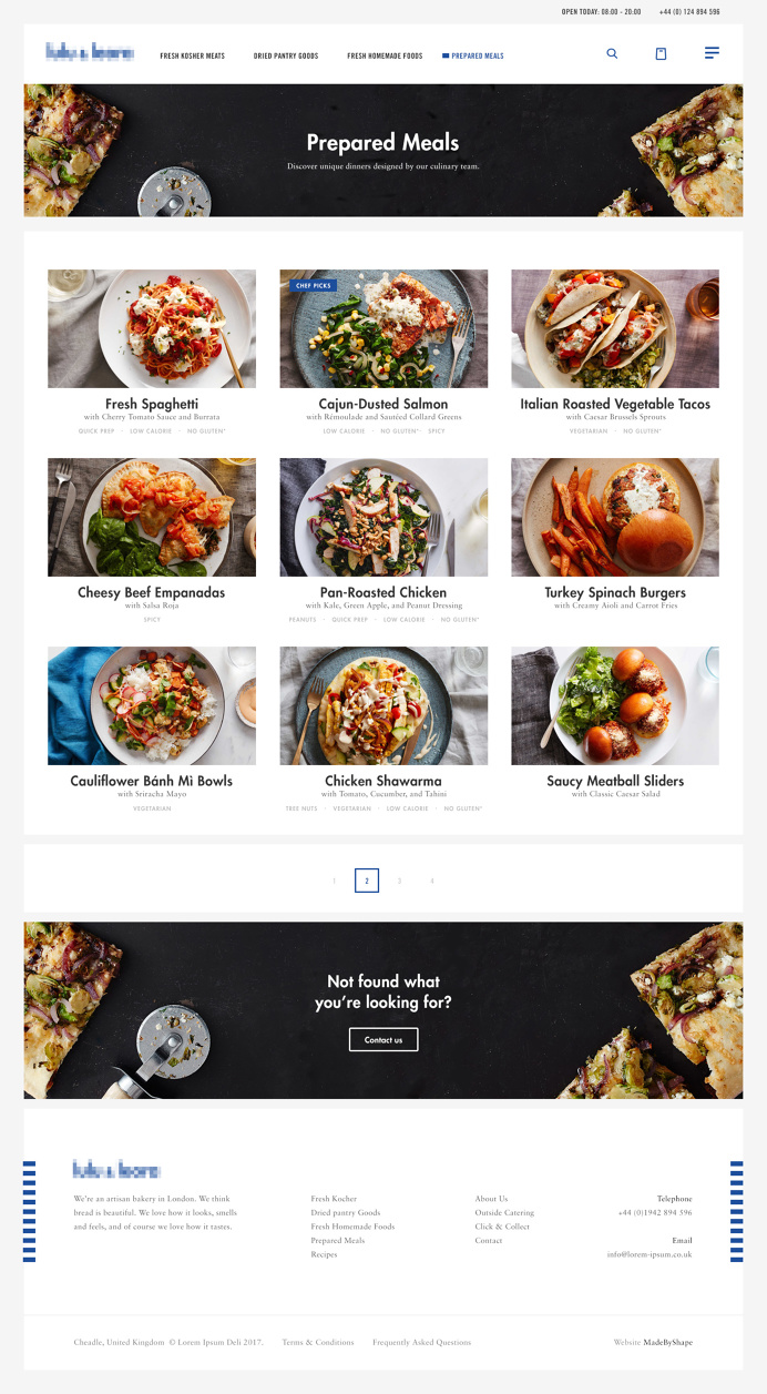 Prepared Meals