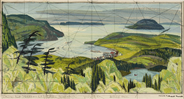 Artwork Page: Sibley Park, View C2 - Canadian Paintings in the Thirties #painting #of #group #seven