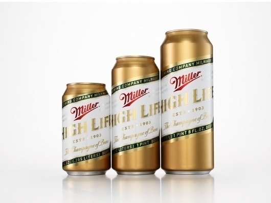 Miller High Life "The Champagne of Beers" Re-Design - COLT + RANE #packaging