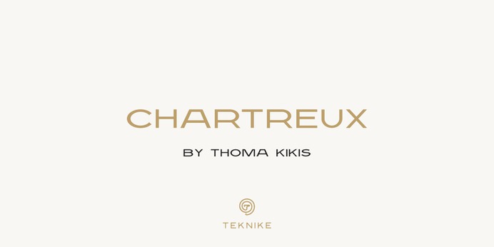 Chartreux typeface (font) designed by Thoma Kikis. Teknike.com - #chartreux #typeface #font #kikis #thomakikis #sans #capitals #caps #lettering #greek #latin #cyrillic #teknike