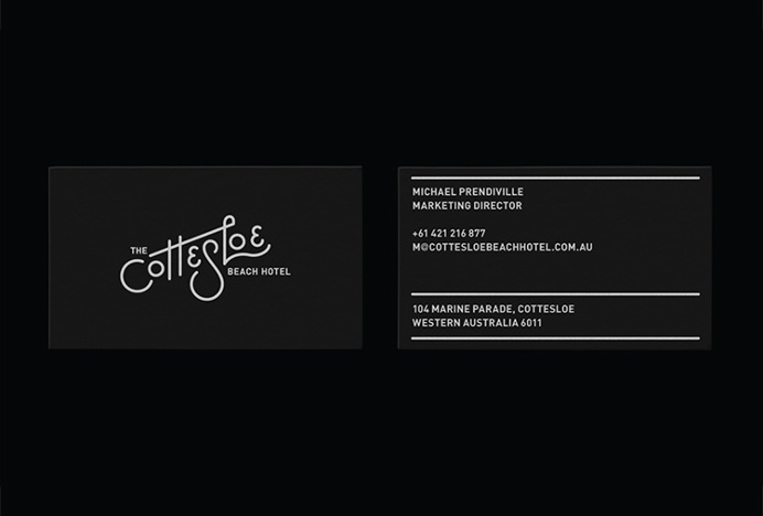 The Cottesloe Beach Hotel by Corey James #business #card