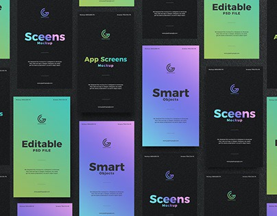 Free Screens Mockup For UI