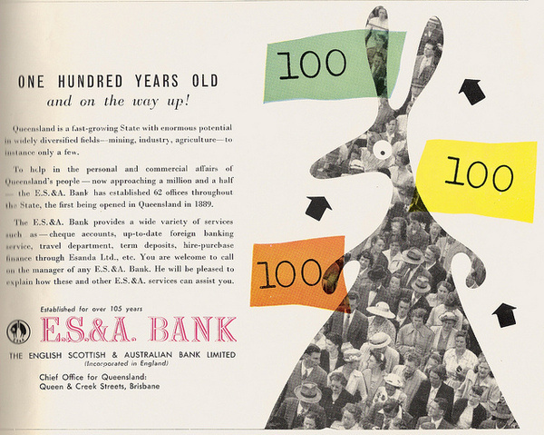 100 years old #kangaroo #illustration #bank