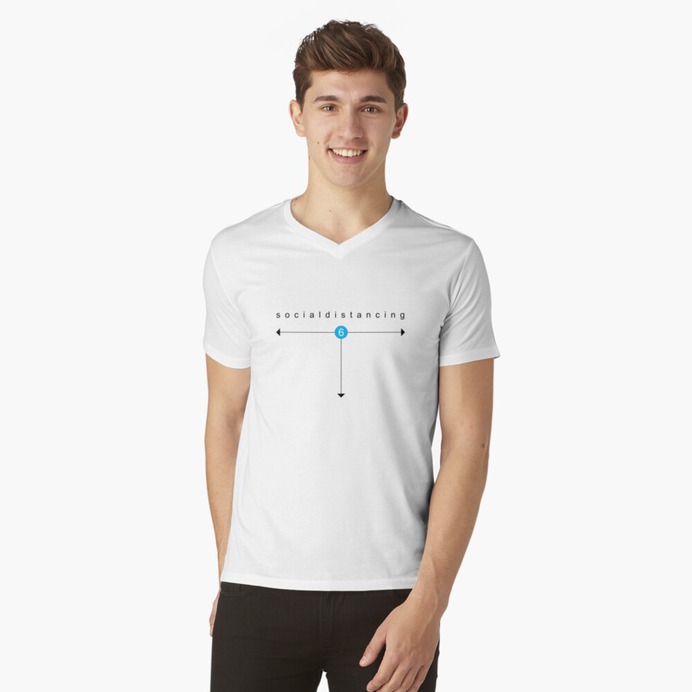 Social Distancing V-Neck T-Shirt